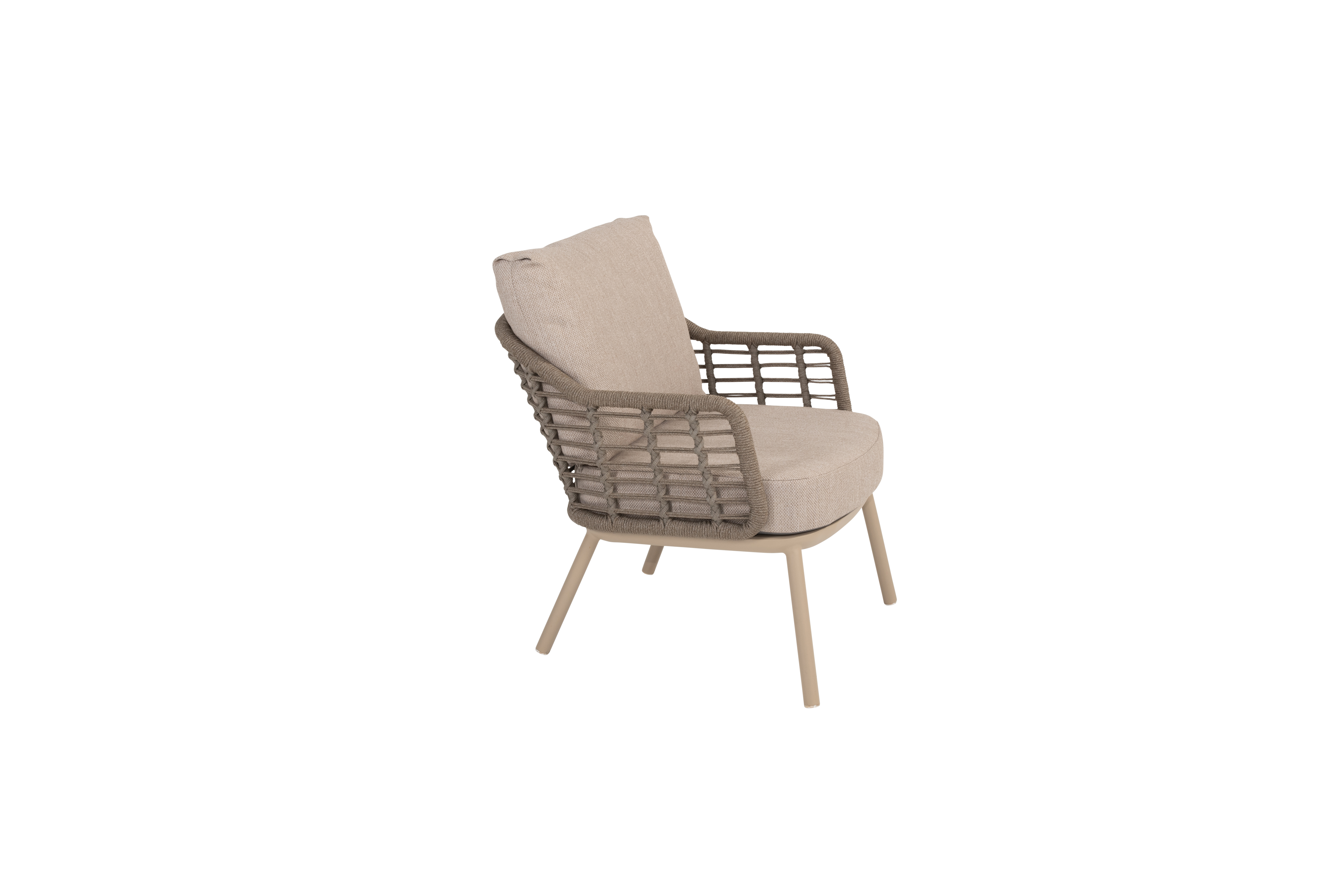Taste Puglia Low Dining Chair W/cushions - Latte